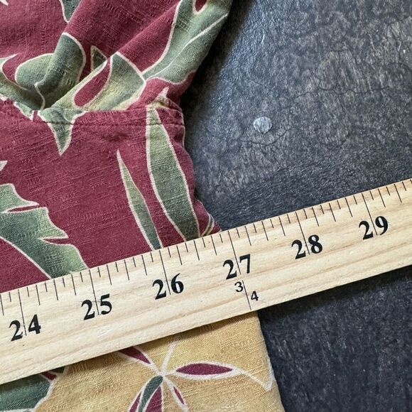 Solitude Floral Print Washable Silk Men’s Button Up Shirt Size 2XL Beach Theme - Picture 9 of 12